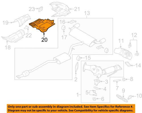 Ford oem heat shields-exhaust-heat shield cv6z58114b06c