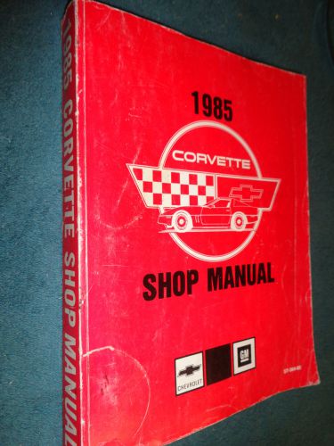 1985 corvette shop manual / good original service book!!