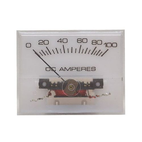 Custom marine boat  plastic dc amp gauge 0-100 white face / black needle