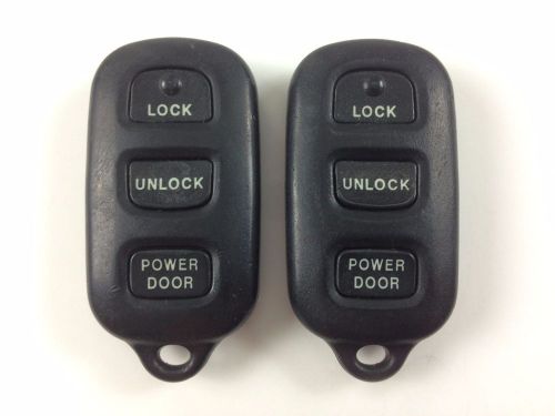 Lot of 2 toyota 98-03 sienna mini van 4-button oem remote key less entry pair