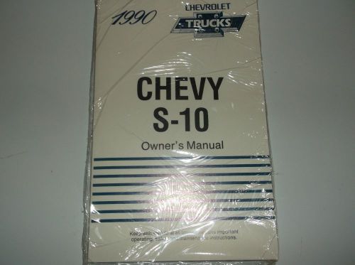 New 1990 chevrolet s-10 pickup truck owners manual