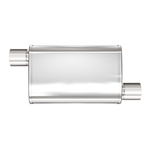 Magnaflow performance exhaust 13236 xl 3 chamber; satin stainless steel muffler