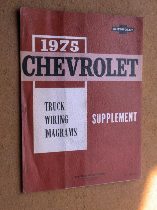 1975 chevrolet truck wiring diagrams manual pickup c k 10 20 blazer van suburban