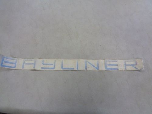 Bayliner decal blue &amp; magenta 26 1/4&#034; x 1 7/8&#034; marine boat