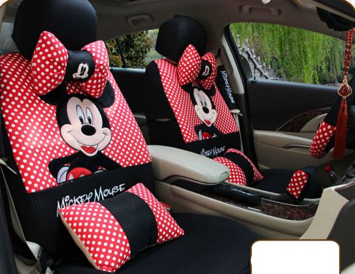 20pcs red universal four season cartoon mickey mouse car seat cover car-covers