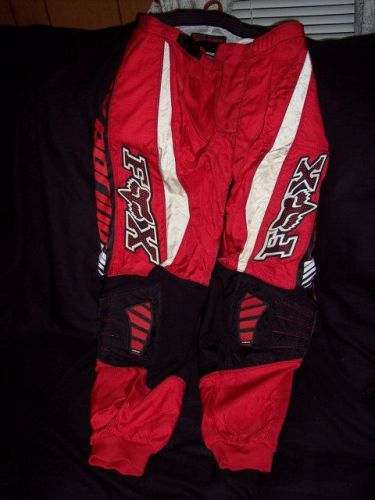 Find Fox Motocross Pants Motorcycle Pants Red Dirt Bike Pants 34 Fox ...