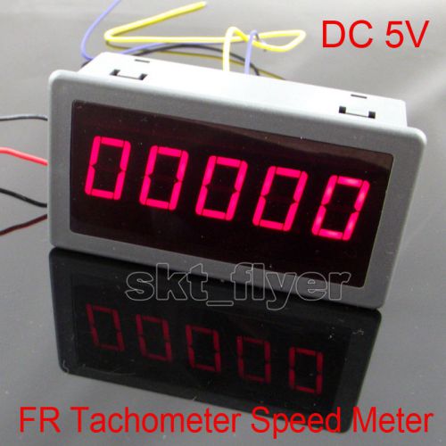 Dc 5v frequency motor tachometer rotate speed meter 100khz 0.56&#034; digital red led