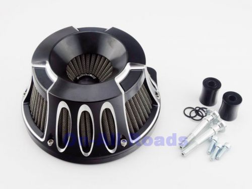 Deep cut inverted air cleaner-filter for harley dyna softail touring twin cam