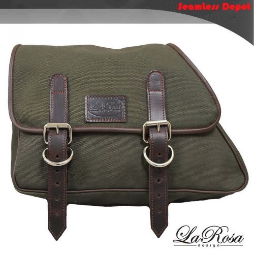 1982-2003 larosa eliminator army green canvas hd sportster 1200 883 saddle bag