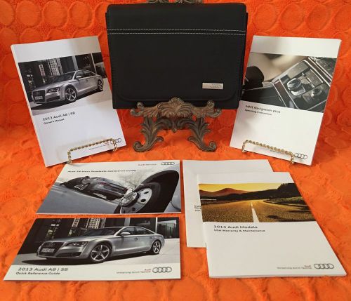 2013 audi a8 s8 owners manual user set 13 + navigation system book mmi all model