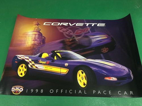 1998 indianapolis c5 corvette pace car poster