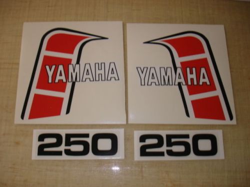 1982 yamaha yz250 euro model tank and side panel decals