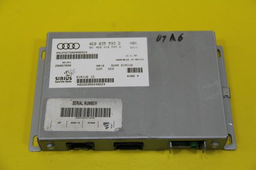 2007 audi a6 sirius satellite radio control module delphi p/n 4e0 035 593 d