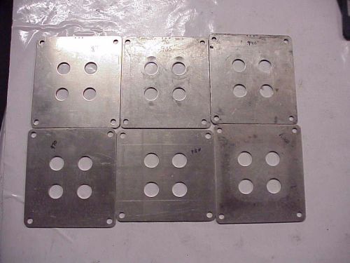 6 aluminum holley carburetor restrictor plates from dale earnhardt inc. mh9