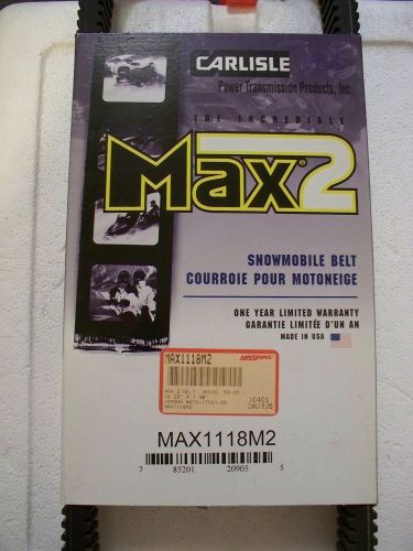 Carlisle snowmobile drive belt max1118m2, new, yamaha phazer