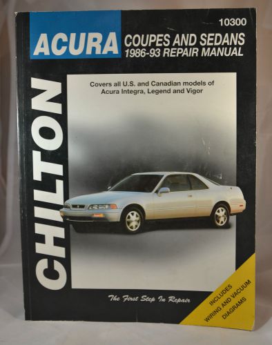 Chilton 1986 - 95 acura coupes &amp; sedans automotive car repair manual 10300