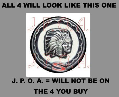 1976 - 1983  amc  fsj  jeep  cherokee  chief  &#034;s&#034;  on  4 = round  decal stickers