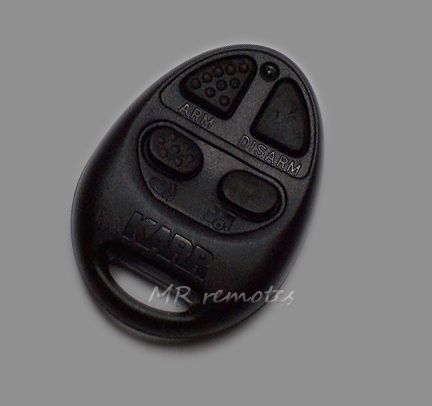 Karr keyless remote entry key fob fccid oxc743301 aftermarket alarm