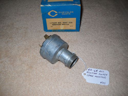 Nos mopar 1960-1968 a,b,c-body all models ignition switch