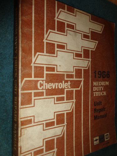 1986 chevrolet medium duty truck unit repair shop manual / original book