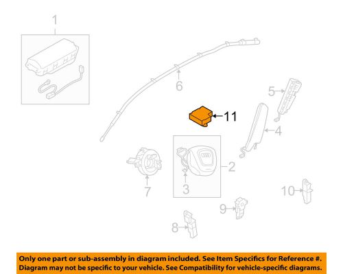 Audi oem 09-11 s5 supplemental restraint system-diagnostic module 8k0959655k