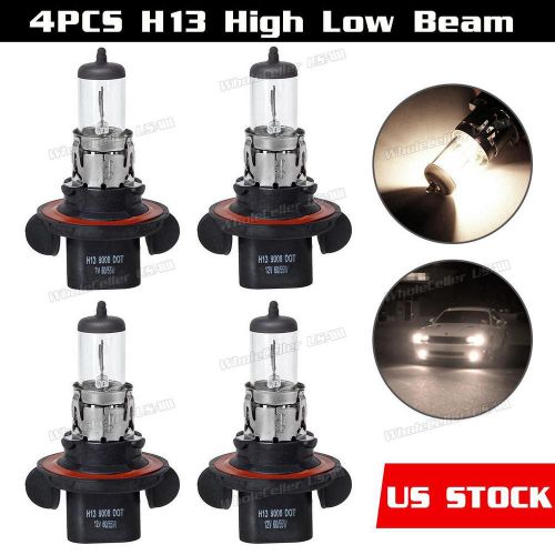 9008 h13 high/low beam headlight halogen light bulb 60/55w 1800lm super whitex 4