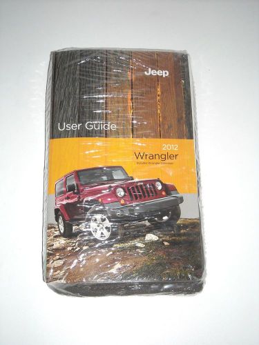 2012 jeep wrangler user guide owners manual set w/case  new sealed