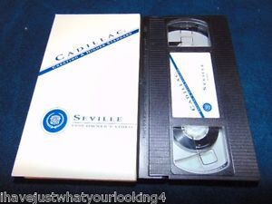 Factory oem 1995 95 cadillac seville owner&#039;s dealer advertising vhs tape