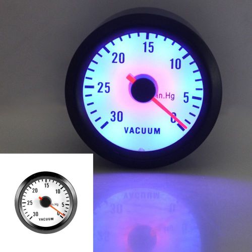 2&#034; 52mm 0~30 in/hg turbo vacuum pointer gauge meter auto motor black vn