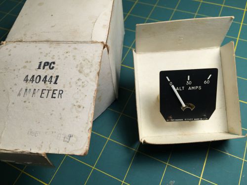 Aircraft ammeter 440441 gauge stewart warner 819482, piper