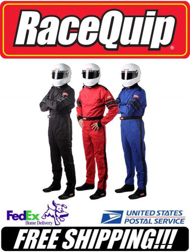 Racequip blue xl extra large sfi 3.2a/1 1-layer racing race driving suit #110026