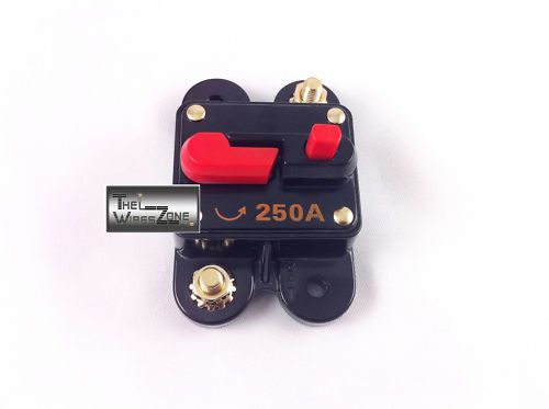 New bullz audio bcb250a 12 volt 12v 250 amp circuit breaker &amp; self test button