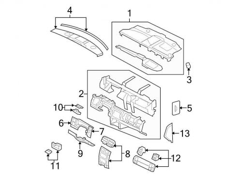 Chrysler oem dodge dashboard air vent 1de61dx9ac image 12