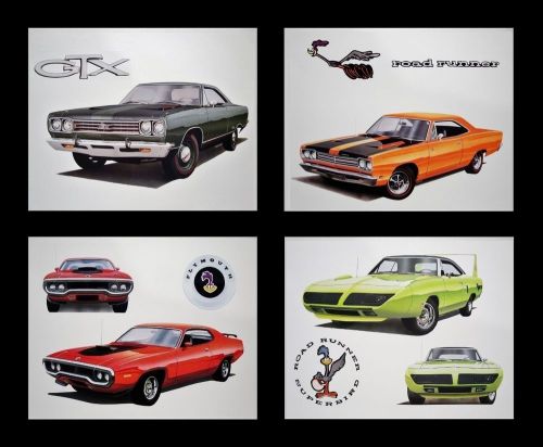 Road runner satellite gtx: 1971 1972 1973 1974 360 340 318 225 - plymouth prints