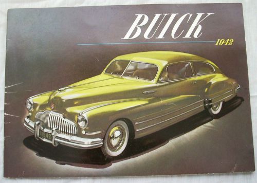 Original 1942 buick 8 series 90 70 60 50 40 prestige sales brochure catalog