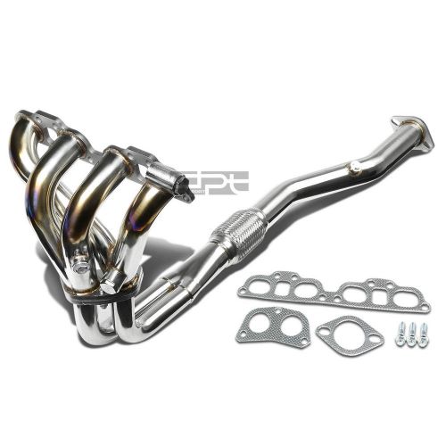 Stainless steel burnt finish header manifold/exhaust for 91-01 200sx/sentra/g20