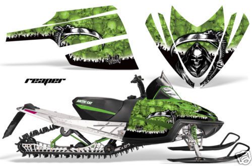 Amr sled sticker kit m8 m7 arctic cat m crossfire snowmobile graphic grim reaper
