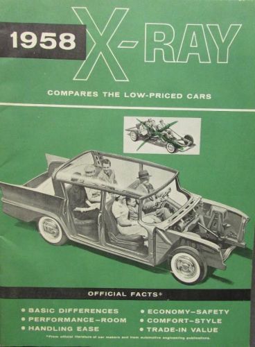 1958 amc x-ray low priced car comparison rambler to ford chev plymouth brochure