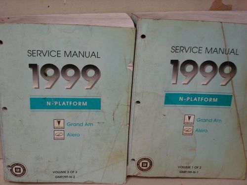 1999 pontiac grand am/olds alero dealer service manuals vols 1-2