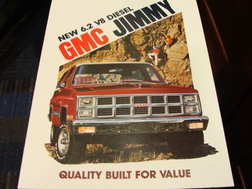 1982 gmc jimmy original dealer sales brochure (#29)