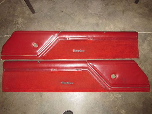 1978 oldsmobile cutlass top door panels  (red)