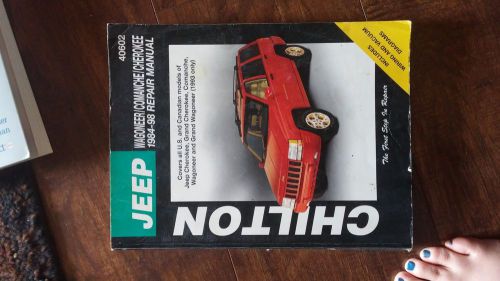 Chilton jeep repair manual 1984-1998