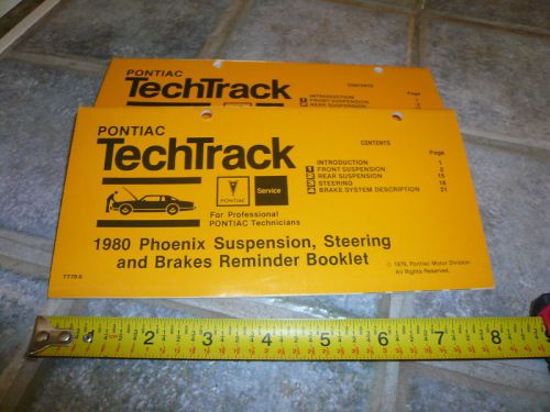 1980 pontiac phoenix techtrack suspension booklet