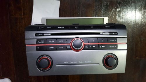 2007 mazda mazda3 stereo radio cd player oem silver * trip display * temp