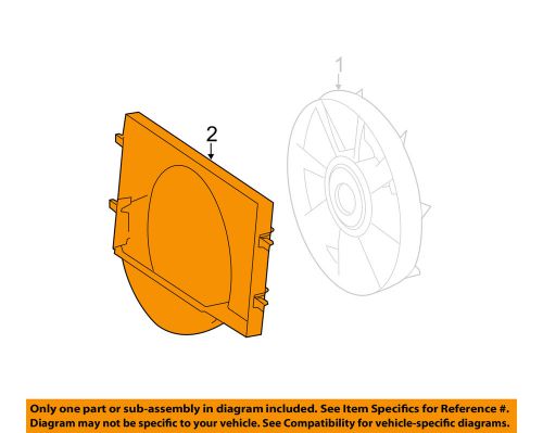 Dodge chrysler oem 07-09 sprinter 2500-fan shroud 68013658aa