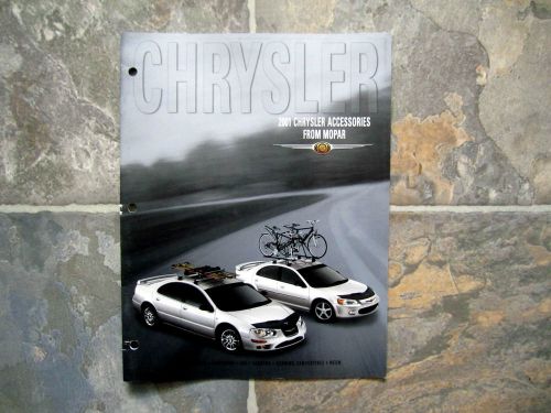 2001 chrysler car accessories - original sales brochure book catelog