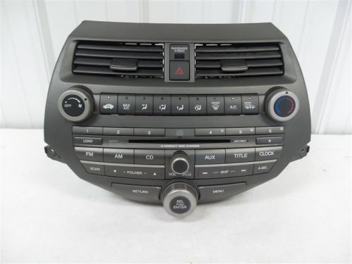 11 12 honda accord radio am-fm-6cd sdn 3.5l ex 380400