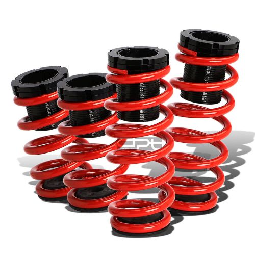 For 93-97 ford probe/mx6 adjustable scaled coilover red coil springs 1-3&#034; drop