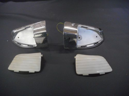 Courtesy seat  lamps  set  lenses  1950-1951 ford  lincoln  right  left  fomoco