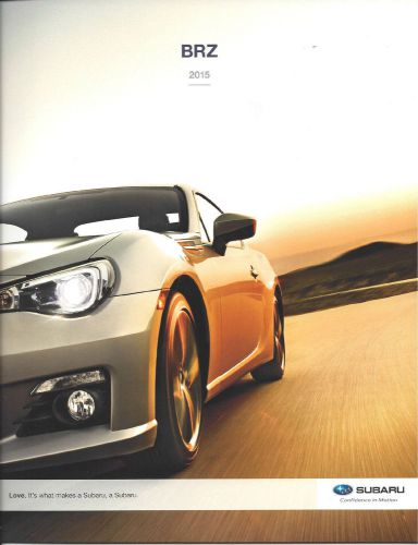 2015 subaru brz  premium/limited &amp; series.blue  22 page brochure look nice !!